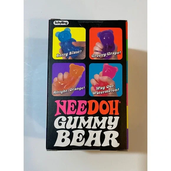 Schylling NeeDoh Gummy Bear Groovy Grape Purple Squishy Stress Toy Fidget tiktok - Picture 5 of 5